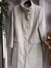 S. Oliver Wollmix Boucle-Optik Mantel Beige Gr. 40