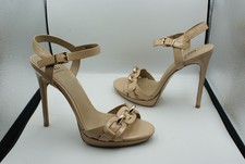 IL Isabel Licardi Lack Leder High Heel Plateau Sandaletten nude beige Gr.39