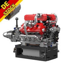 V8 Motor Motor Maschinenbau Modell Baustein Spielzeug Geschenk Neu