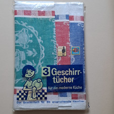 3 St.  Geschirrtücher Handtücher "Venedig" Halbleinen , 55x75 cm, neuwertig