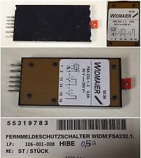 WIDMAIER Fernmeldeschutzschalter  FSA232.1.3  - 0,5A - 60V= - 250V~