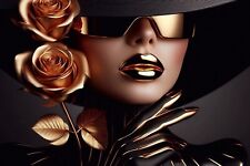 Frauenportrait im goldenen