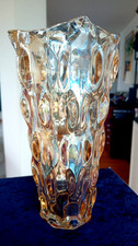 Große schwere  Glas Vase -