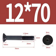 M12 DIN 7991 12.9 Stahl