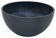 Schale Ecostone Ø35 H17cm schwarz Pflanzkübel Miniteich Pflanzgefäß Pflanzschale