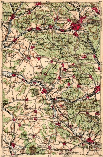Thüringen landkarte als - thüringen,