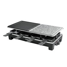 Rommelsbacher RCS1350 Raclettegrill Tischgrill Natursteinplatte 8 Personen 1350W