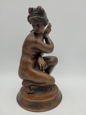 Bronze Plastik kauernde Venus