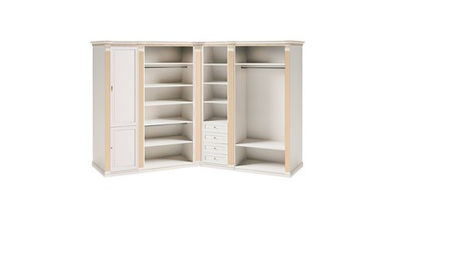 Weißer stilvoller eckschrank - stilvoller,