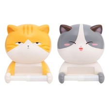 Cartoon Toilettenpapierrollenhalter, Niedliche Katzenfigur, An Der Wand