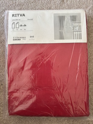 Ikea ritva paar rote gardinen - rote,