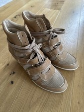 ASH Sneaker High Keil Beige Gold Größe 41