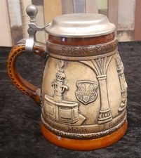 Kleiner Bierkrug mit Deckel, Motiv Krug, Halber Liter