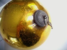 Alter Christbaumschmuck große ca 15cm Christbaum Kugel Biedermeier Glaskugel