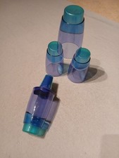 Tupperware Cocktail Shaker Set Eleganzia,  4 Becher + Deckel und Messbecher 