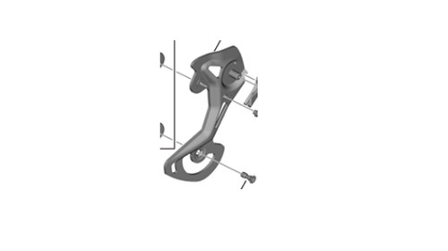 Shimano außenplatte m9100 - außenplatte, rd-m9100