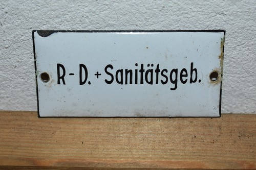 Altes emailschild 60er - emailschild, 50/60er