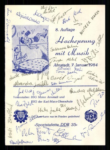 Auflage hochsprung mit - 8.,