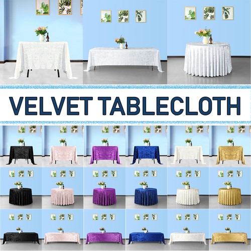Crushed velvet tischdecke - velvet,