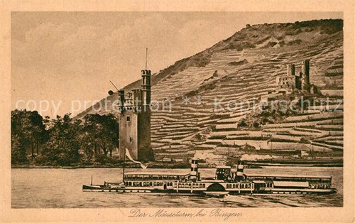 Bingen rhein seitenraddampfer - bingen,