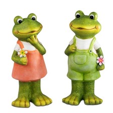 2er Set Dekofiguren Frösche