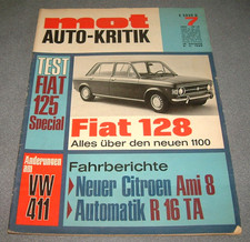 MOT 7/1969 Fiat 128, Citroen