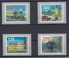 Österreich 2021 Dispenser-Marken 3. Ausgabe Heimat Satz 4 Werte neue Motive **