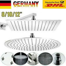 Duschkopf Edelstahl Kopfbrause Regendusche Regenbrause Brausekopf Duscharm DHL