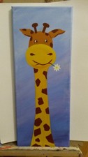 Giraffe, Bild, Acryl, Leinwand,