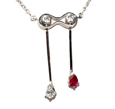 Anhänger Gold Rubin 0,36 ct