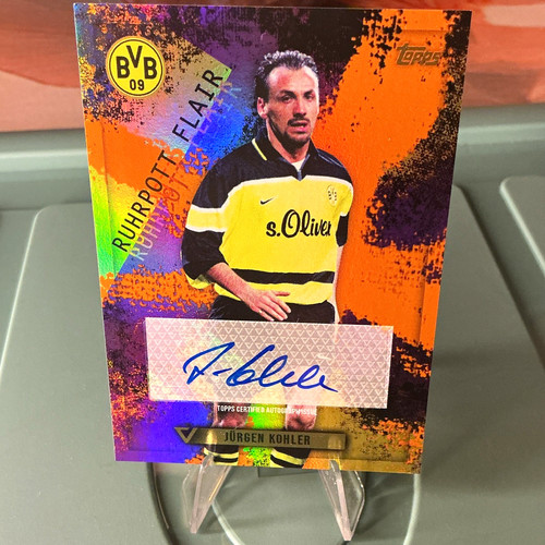 Topps auto jürgen kohler - auto,