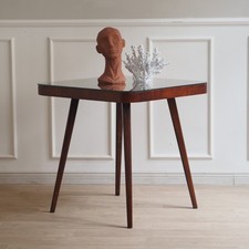 Midcentury Beistelltisch 50er 60er Glas Tisch Vintage Sofatisch Design Halabala