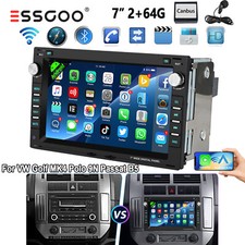 2+64G Android 15 Autoradio Carplay GPS Navi Für VW Polo 9N Golf 4 Passat B5 T5