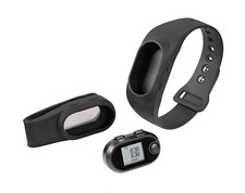 Fitnessarmband 2in1 Fitnesstracker Schrittzähler Fitnessuhr Smartwatch Training