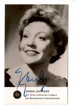 12579- Autogrammkarte * Zarah Leander * signiert