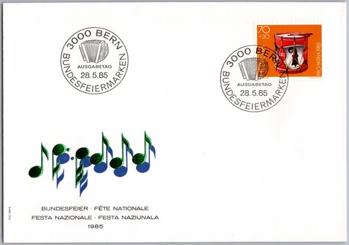 Schweiz fdc bern 1985 - fdc,