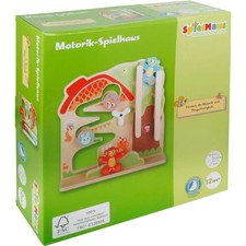 SpielMaus Holz Motorik Spielwand inklusive Zubehör