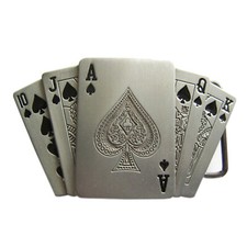 Buckle Royal Flush mit Benzin-
