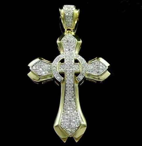 Herren kreuz anhänger 45ct - herren, 2,45ct