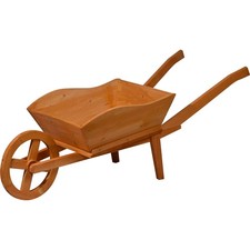 Dobar Pflanzschubkarre Pflanzwagen Pflanzgefäß Blumenwagen Gartendeko Schubkarre