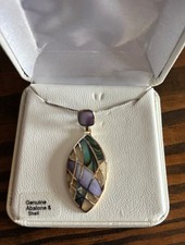 Sterling Silber und Abalone