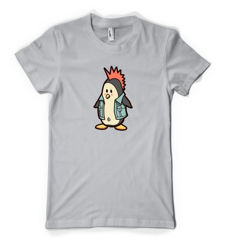 Shirt punk rocker pinguin - rocker,