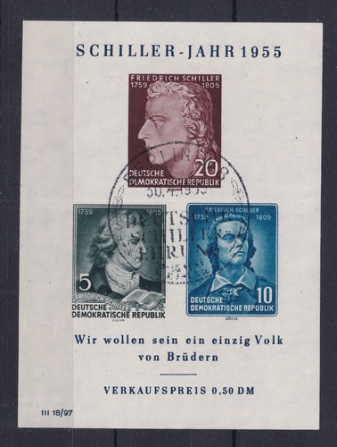 Ddr block gestempelt - 12, mit