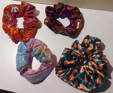 Haarschmuck/ Haargummi/ 4 Stk./ bunt/ glitzer/ Frisur/ Zopf-Halter 