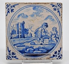 schöne antike Fliese Kachel