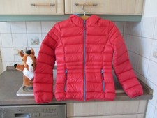 Daunen Anorak Jacke Damen Puffer rot/ hellblau Tom Ramsey Gr. 36 XS, wie neu