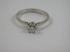 Klassischer Verlobungs Solitär 0,29 Carat Brillantring Weißgold 750 