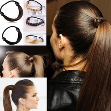 2 Stück Unsichtbarer Haargummi Haarband Geflochten Kunsthaar Zopfgummi Zopfband