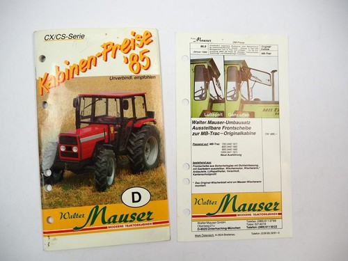 Original preisliste mauser - original, cx