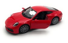 Modellauto Porsche 911 992 1:34-39 Rot Miniatur Fahrzeug